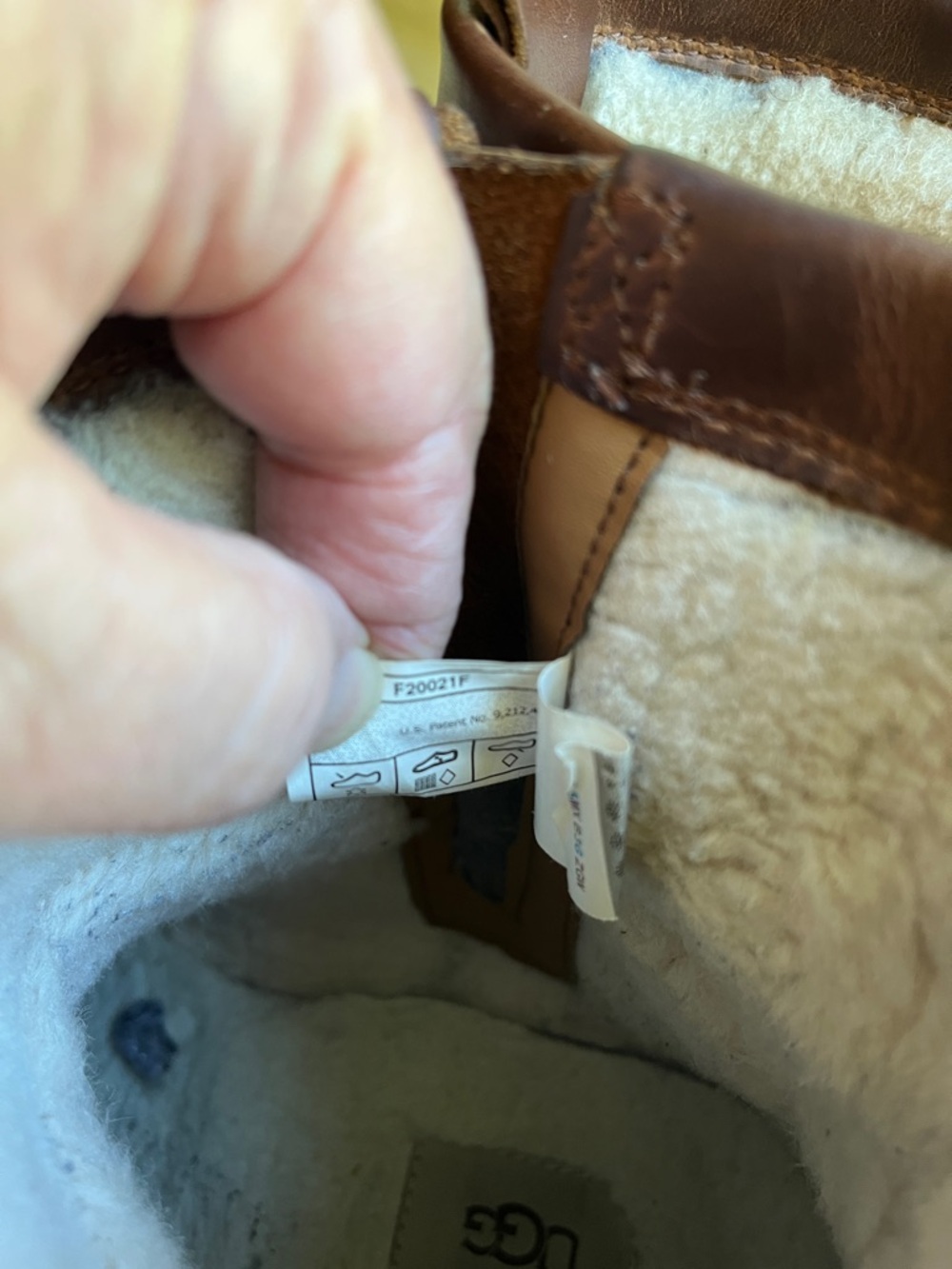 UGG Men’s Brown Leather Zip Ankle Boots - Picture 6 of 11